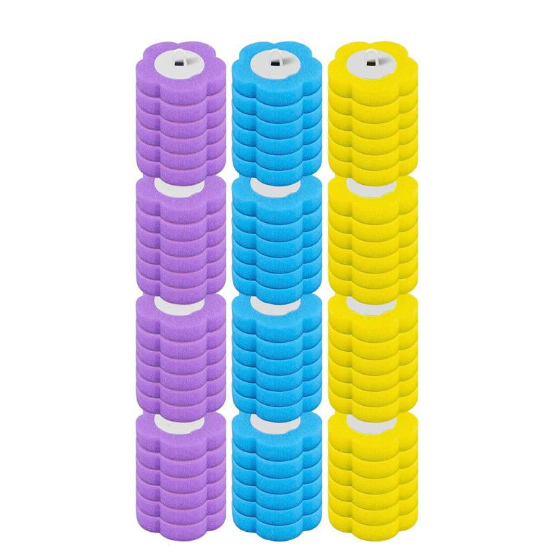 72-Pack Disposable Toilet Brush Refill Heads, Replacement Sponge Pads for Deep Cleaning, Toilet Wand Refills for Bathroom Care