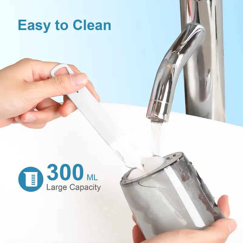 Operan Cordless Lightweight Oral Irrigator (45.5G) - 300Ml Tank, 4 Cleaning Modes, 4 Nozzles, IPX7 Waterproof, USB Rechargeable, Plaque Removal, at Home Dental Care, Deep/Health Oral Irrigators, Braces Alternative, for Home/Travel (No Batteries Needed)